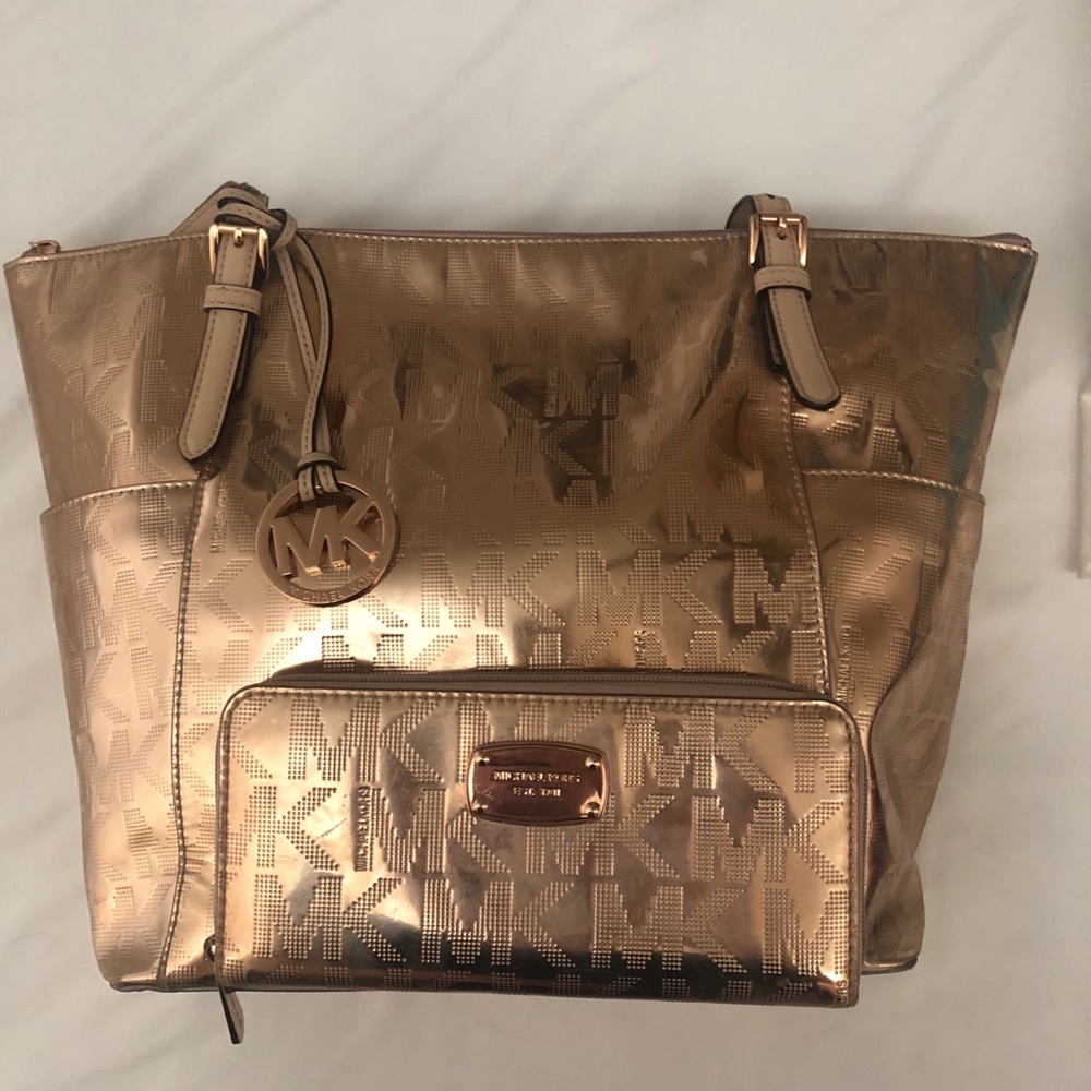 Michael Kors Purse and Wallet Set